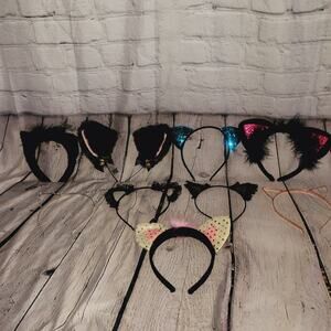 Lot Of 9 Different Cosplay Cat Ear Headbands